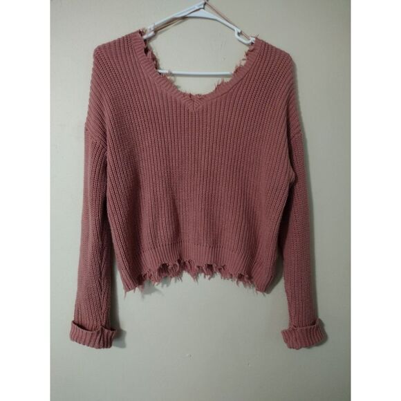 Jessica‎ Simpson women's pink sweater size medium - Picture 1 of 8